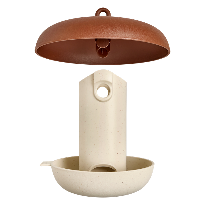 organic feeder silo 18cm chestnut brown